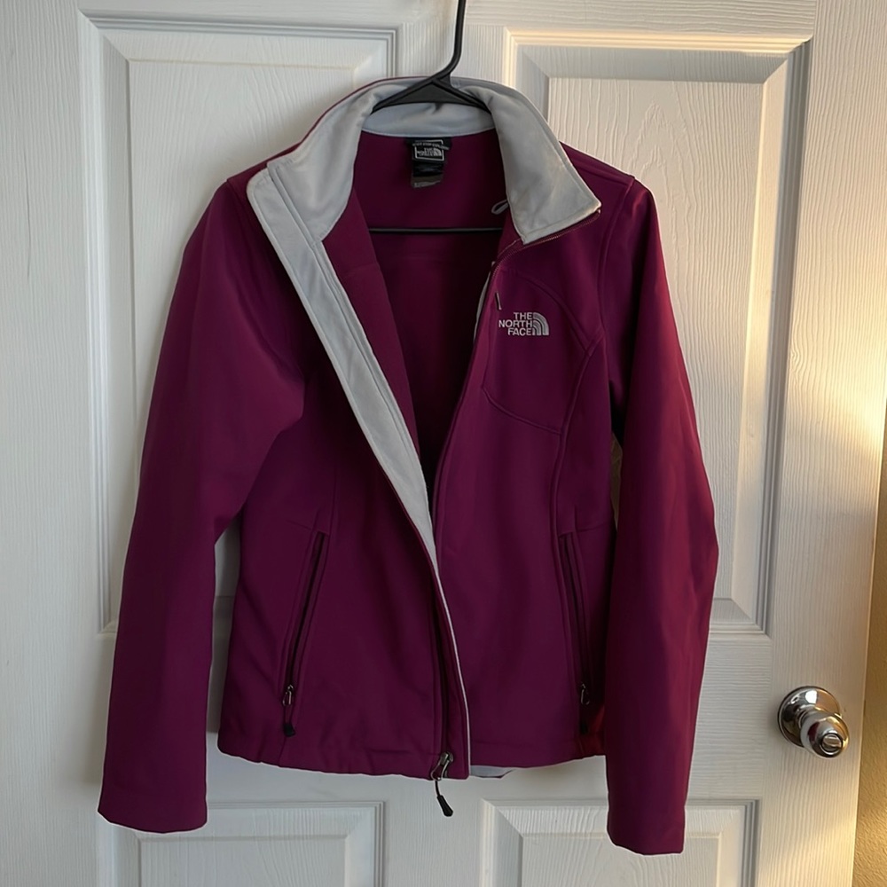 Raspberry North Face Repellent Zip Jacket